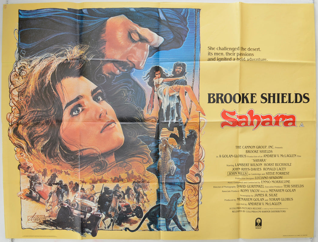 Sahara Original Quad Poster - Film Poster - Movie Poster  