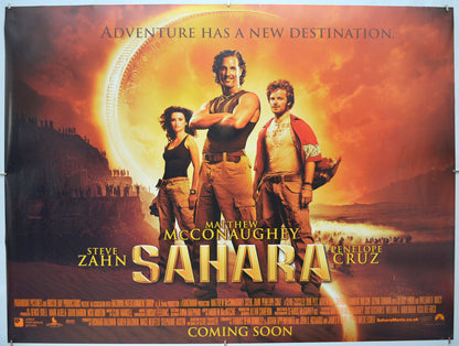 Sahara (Teaser / Advance Version)  - Original Quad Poster - Film Poster - Movie Poster - Cinema Poster