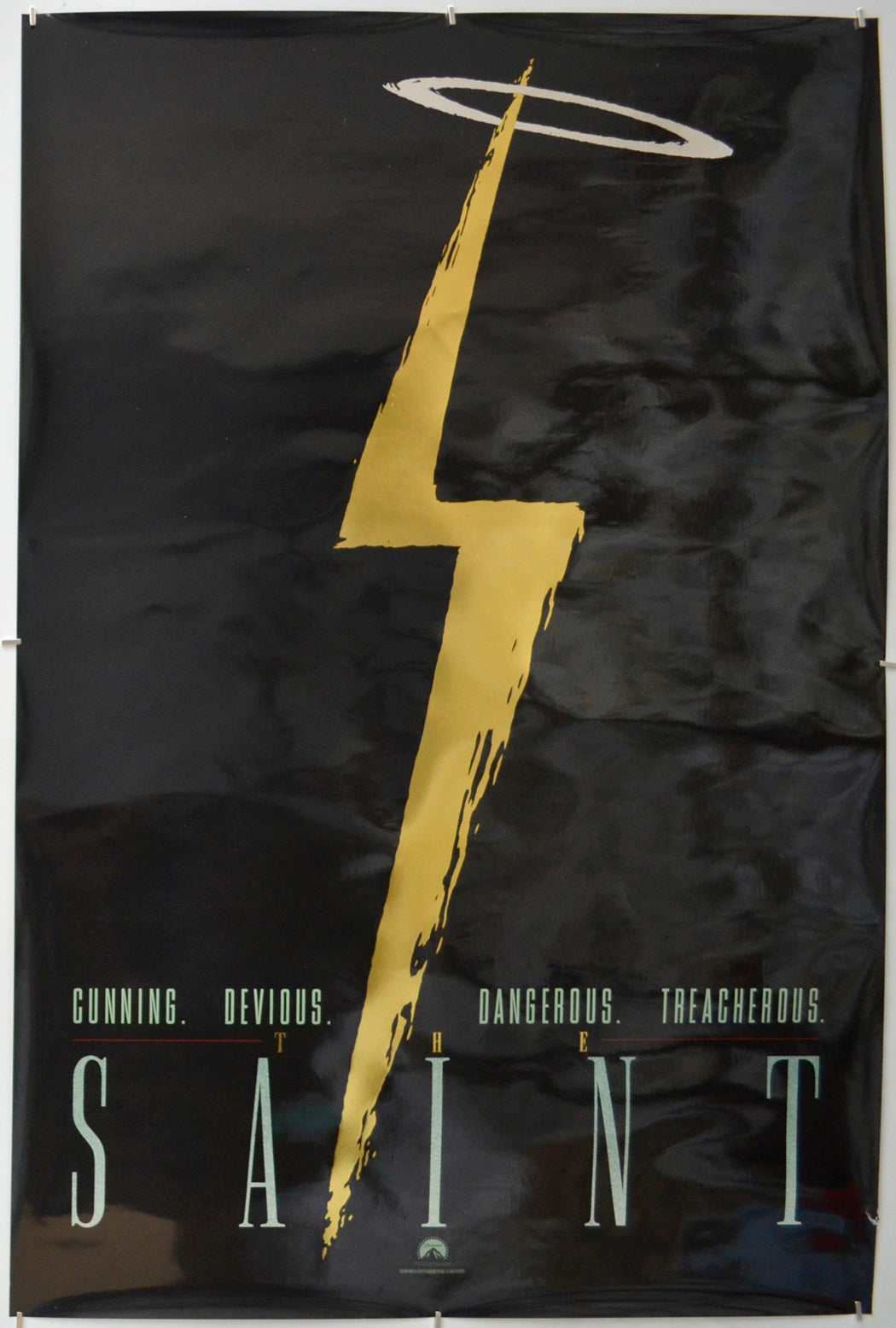 The Saint  (Gold Bolt Version)   Original One Sheet Poster - Film Poster - Movie Poster