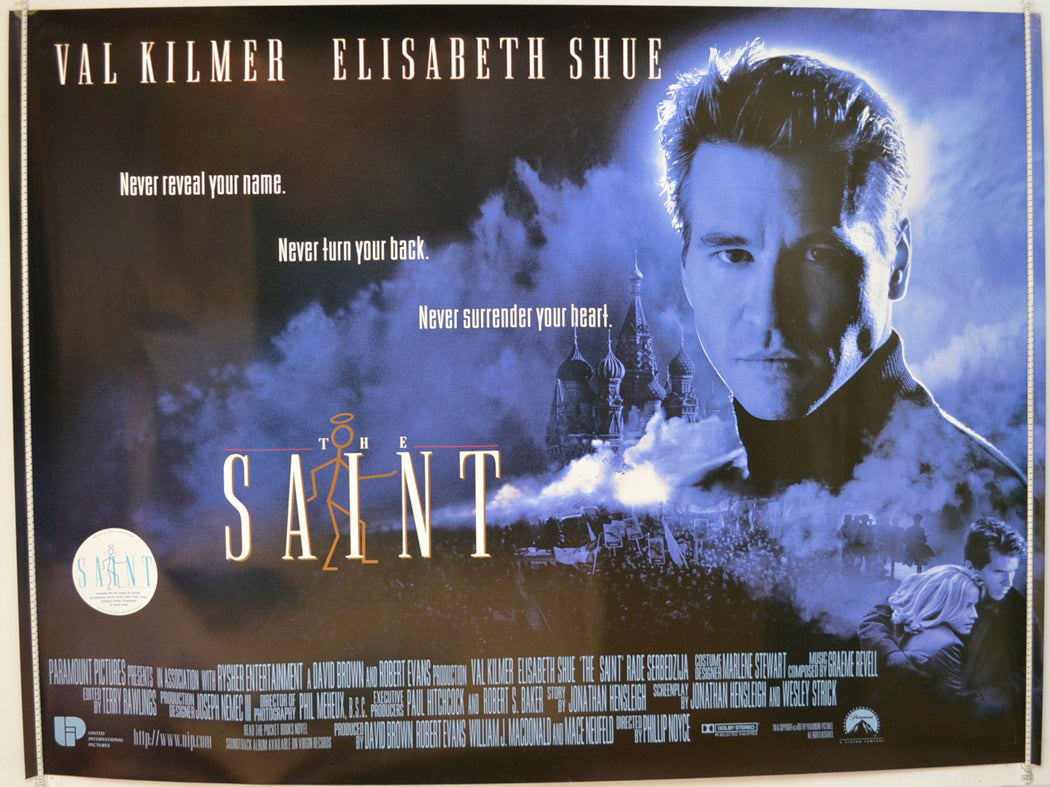 The Saint  Original Quad Poster - Film Poster - Movie Poster