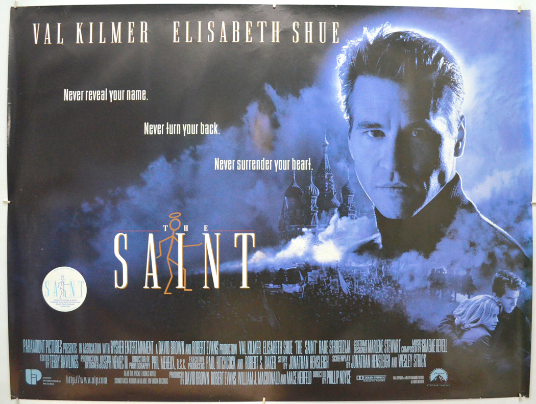 The Saint Original Quad Poster - Film Poster - Movie Poster