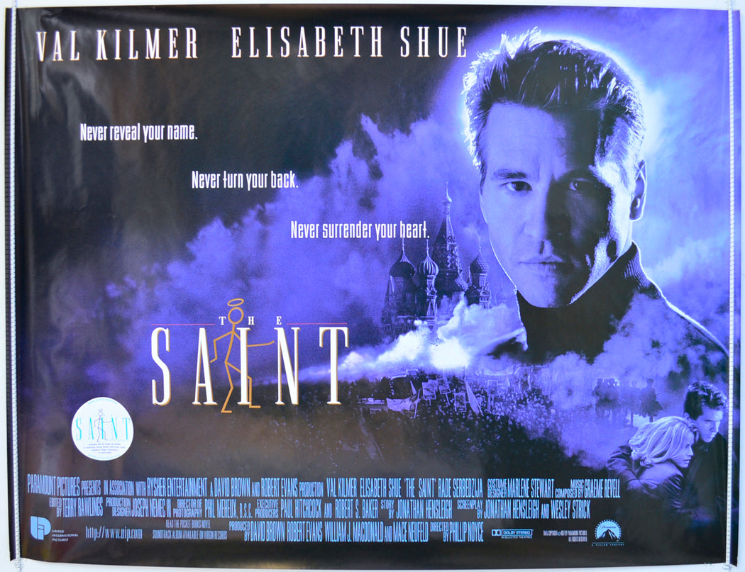 The Saint  Original British Quad Poster - Film Poster - Movie Poster 