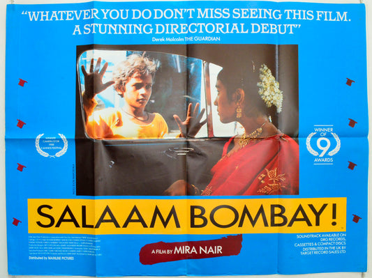 Salaam Bombay Original British Quad Poster - Film Poster - Movie Poster 