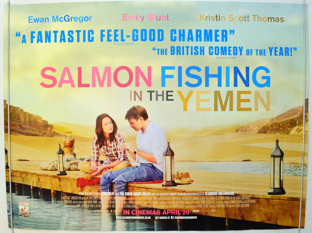 Salmon Fishing In The Yemen Original British Quad Poster - Film Poster - Movie Poster 