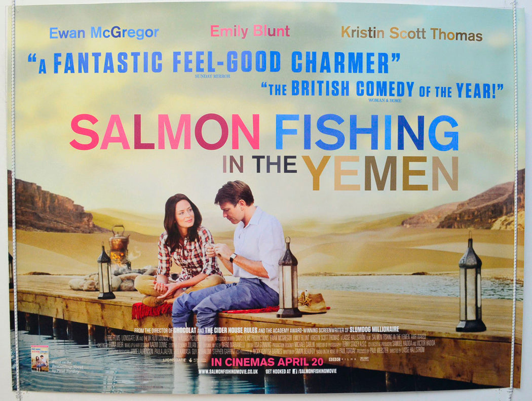 Salmon Fishing In The Yemen Original British Quad Poster - Film Poster - Movie Poster 