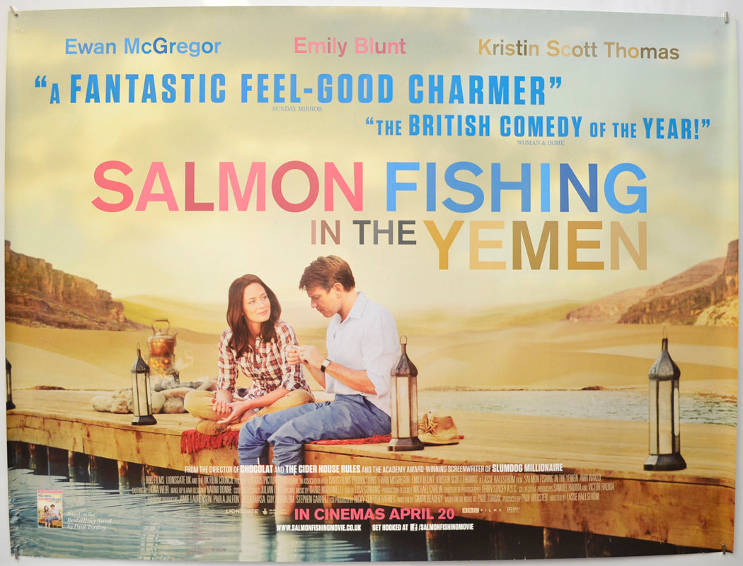 Salmon Fishing In The Yemen  Original Quad Poster - Film Poster - Movie Poster