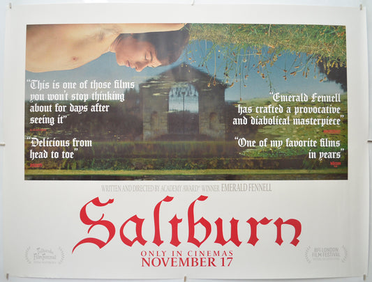 Saltburn Original Quad Poster - Film Poster - Movie Poster 