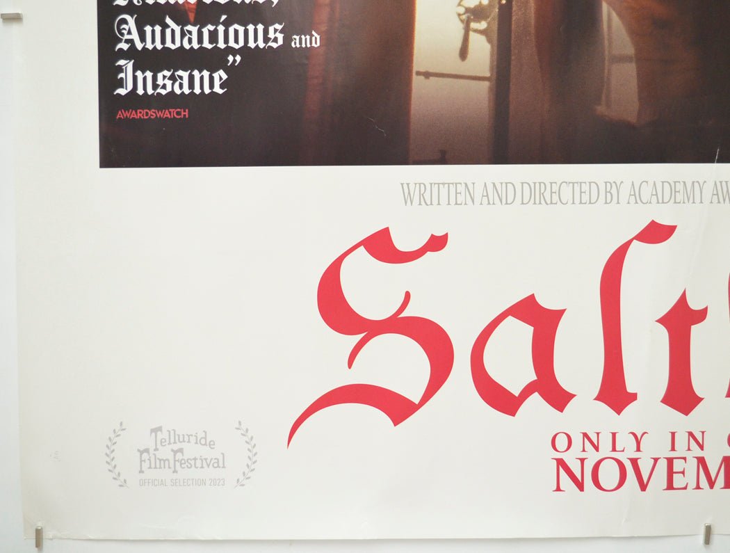 SALTBURN (Bottom Left) Cinema Quad Movie Poster 