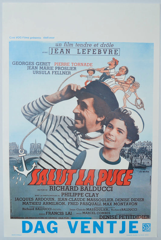 Salut La Puce Original Belgian Poster - Film Poster - Movie Poster