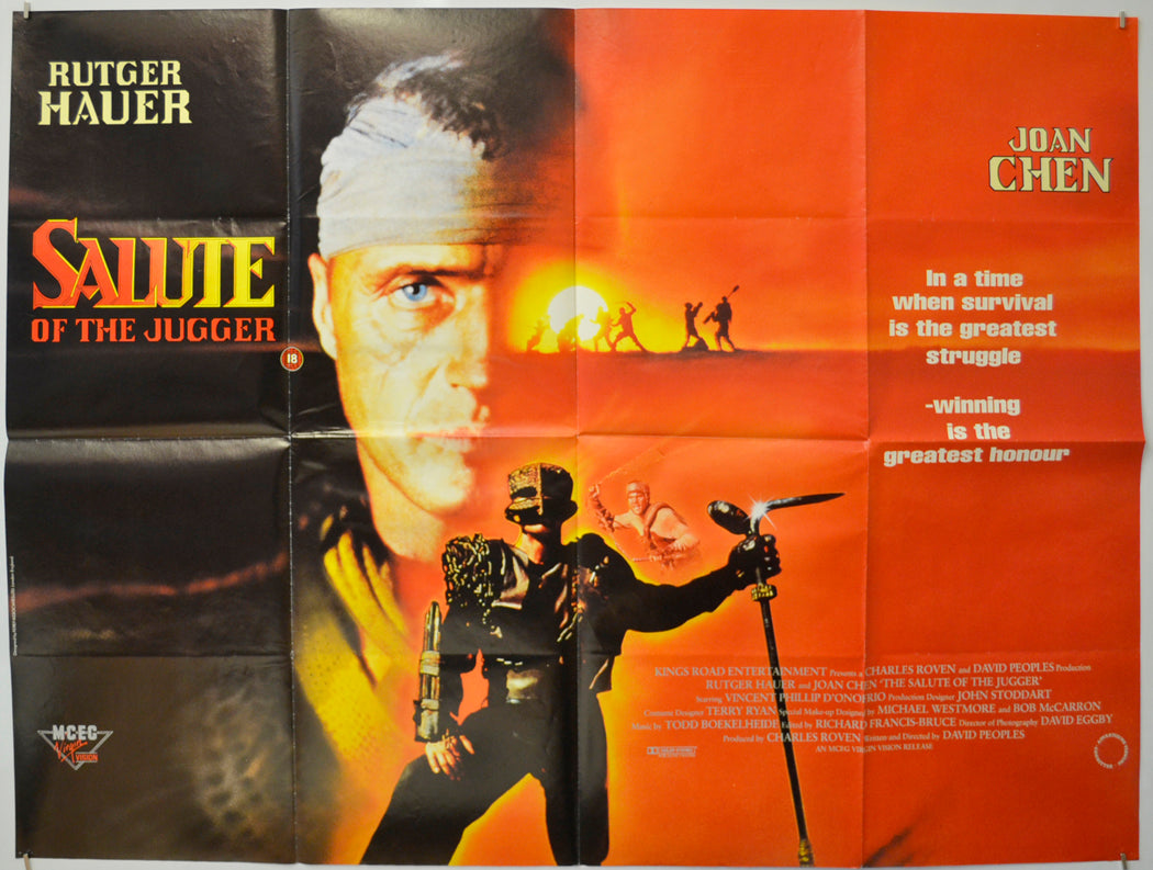 Salute Of The Jugger  (a.k.a. The Blood of Heroes) Original Quad Poster - Film Poster - Movie Poster