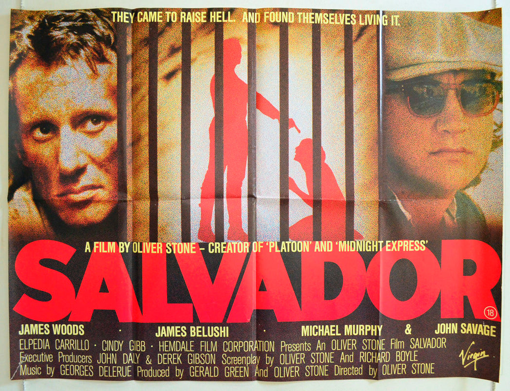 Salvador Original British Quad Poster - Film Poster - Movie Poster 