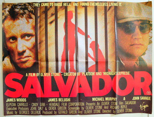 Salvador Original British Quad Poster - Film Poster - Movie Poster 