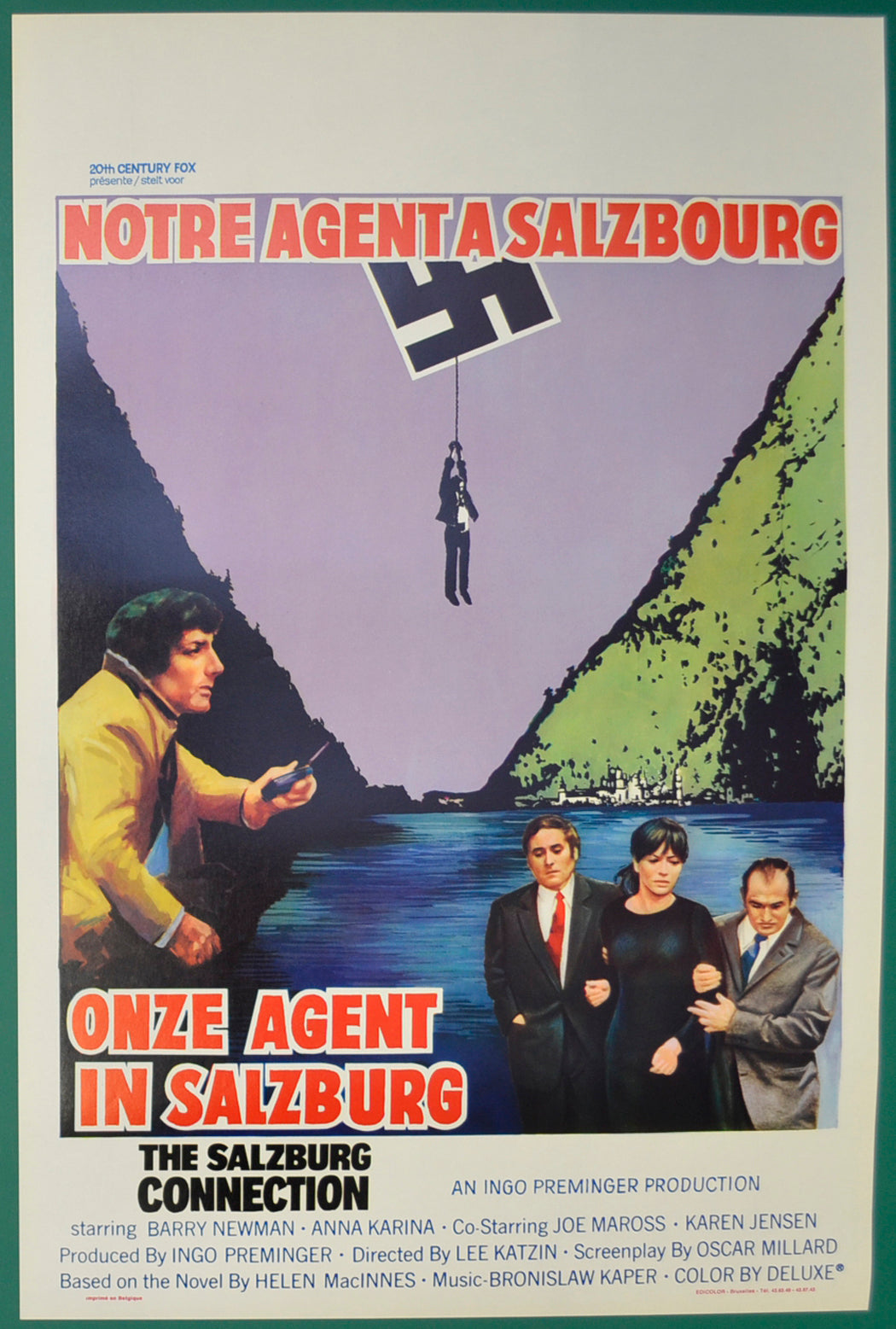 The Salzburg Connection (a.k.a. Top Secret)   Original Belgian Poster - Film Poster - Movie Poster  