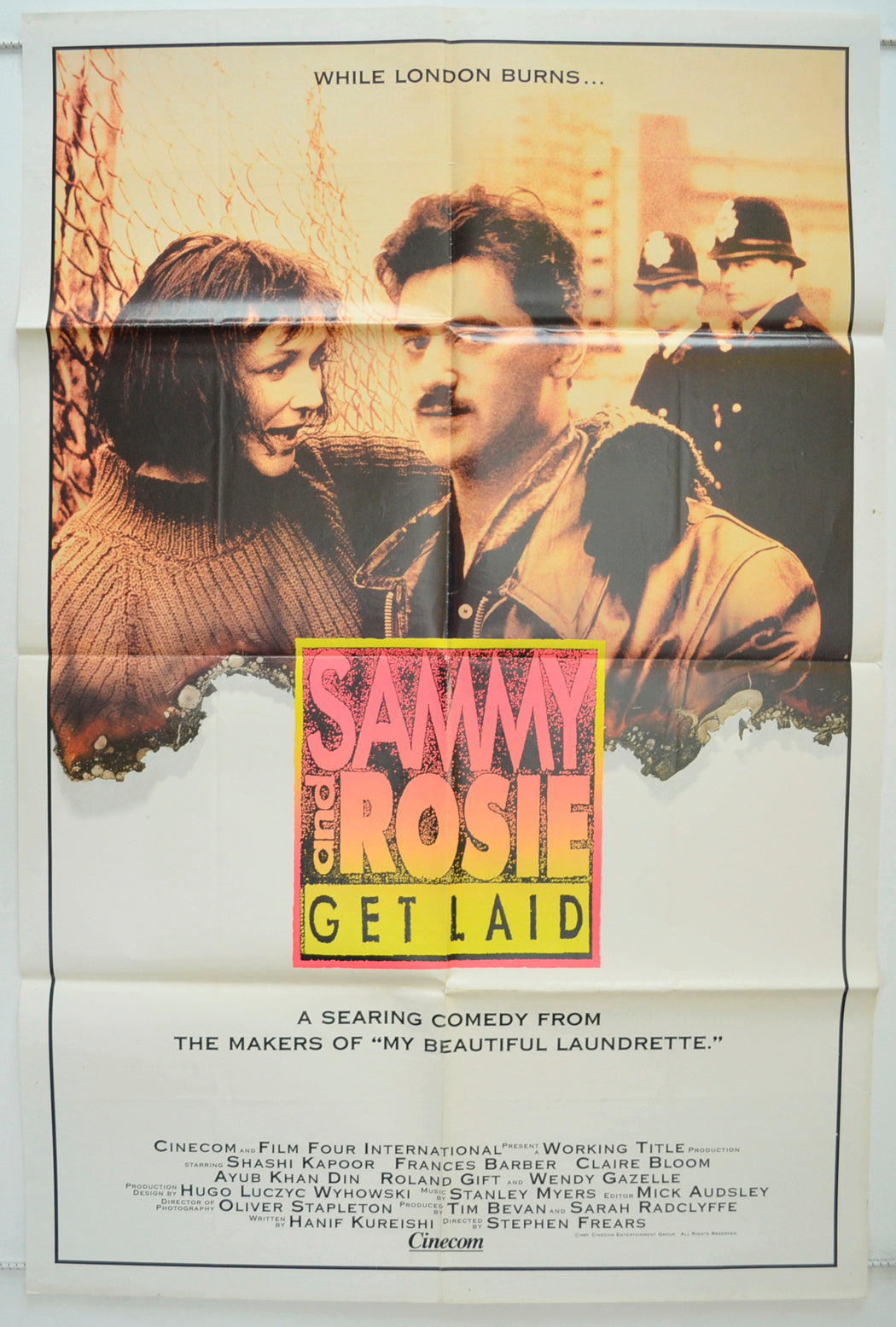 Sammy And Rosie Get Laid Original One Sheet Poster - Film Poster - Movie Poster  