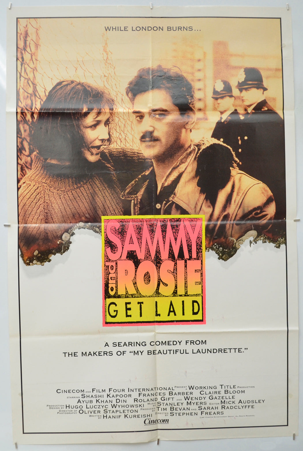 Sammy And Rosie Get Laid  Original One Sheet Poster - Film Poster - Movie Poster