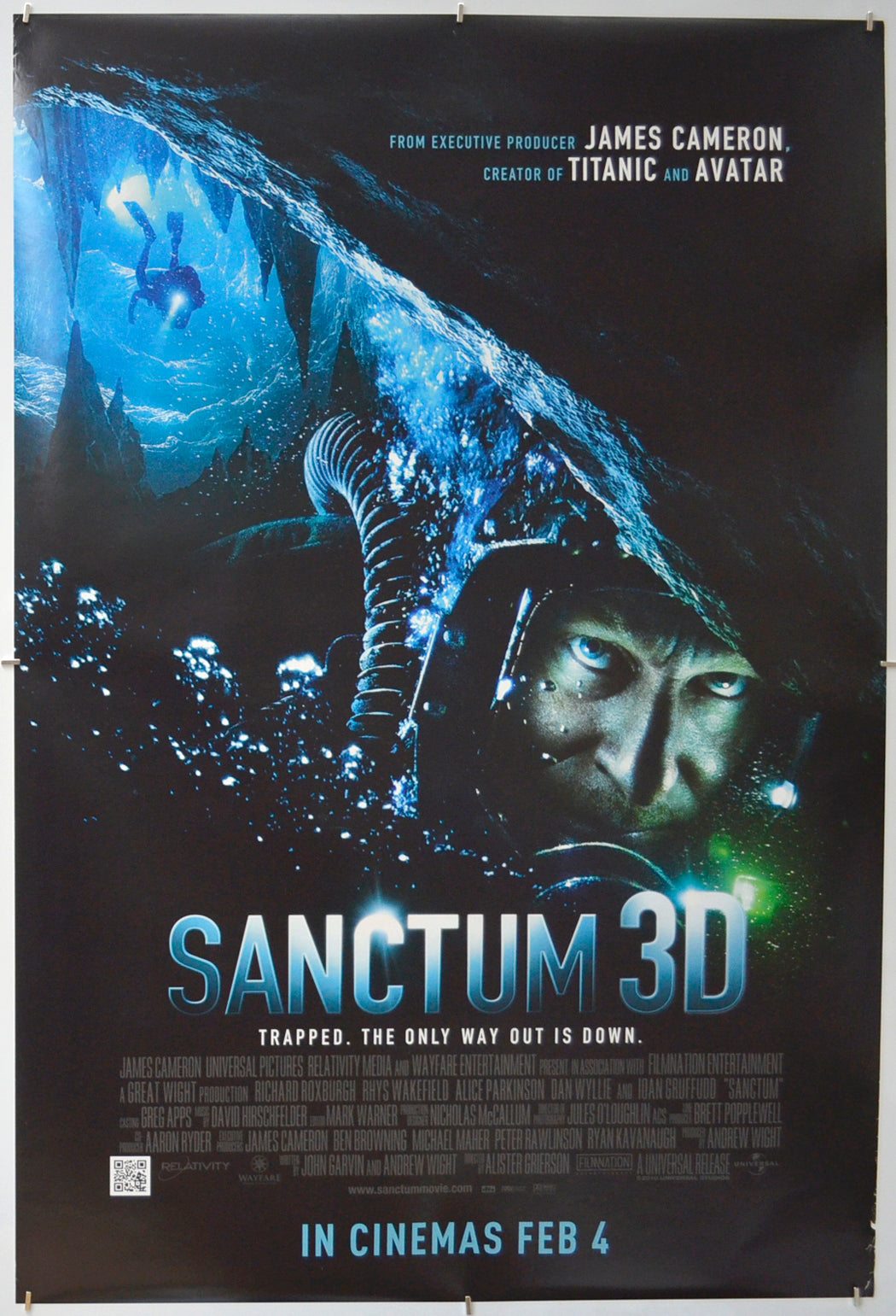 Sanctum Original One Sheet Poster - Film Poster - Movie Poster