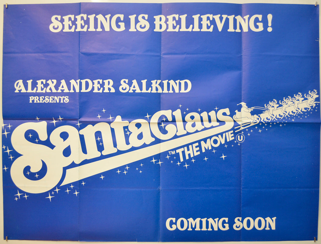 Santa Claus : The Movie  (Teaser / Advance Version) Original Quad Poster - Film Poster - Movie Poster