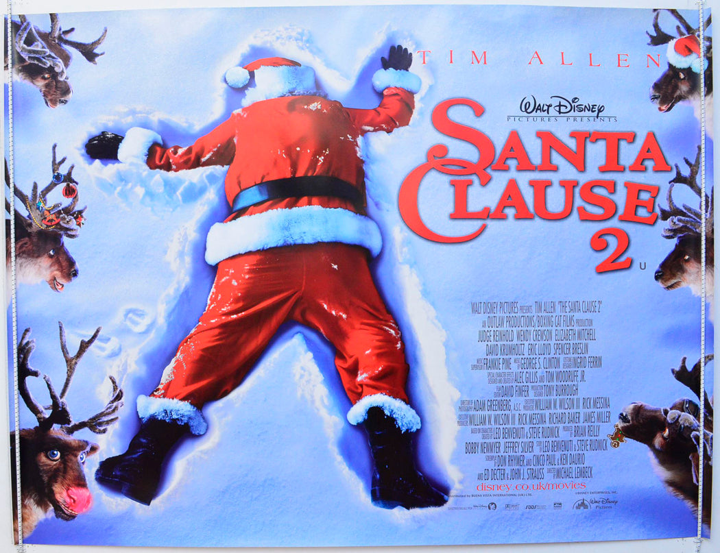 The Santa Clause 2  Original British Quad Poster - Film Poster - Movie Poster 