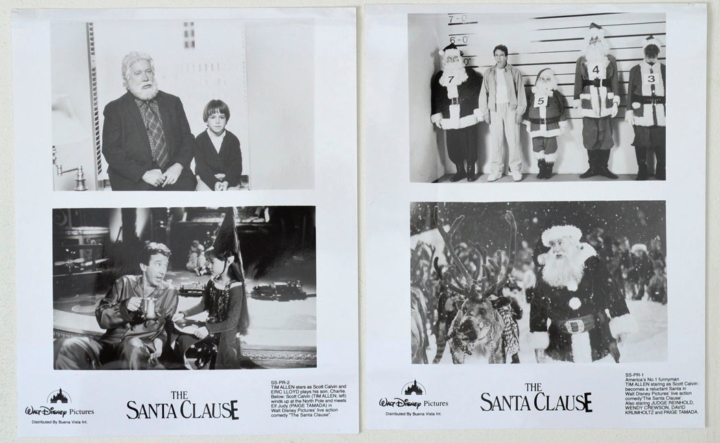 The Santa Clause    2 Original Cinema Front Of House (FOH) Black And White Stills – Press Stills – Movie Stills     