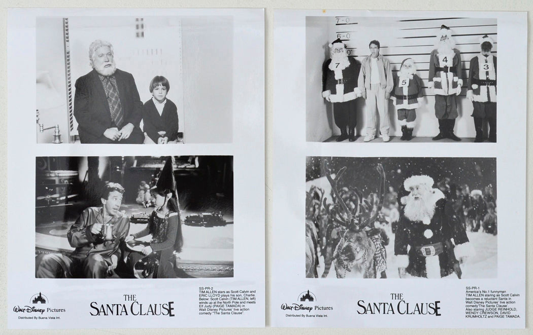 The Santa Clause    2 Original Cinema Front Of House (FOH) Black And White Stills – Press Stills – Movie Stills     