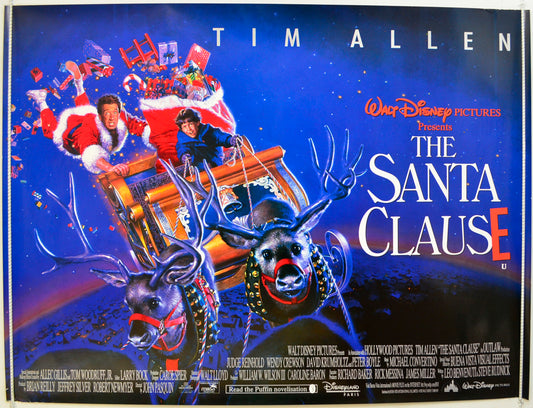 The Santa Clause Original Quad Poster - Film Poster - Movie Poster  