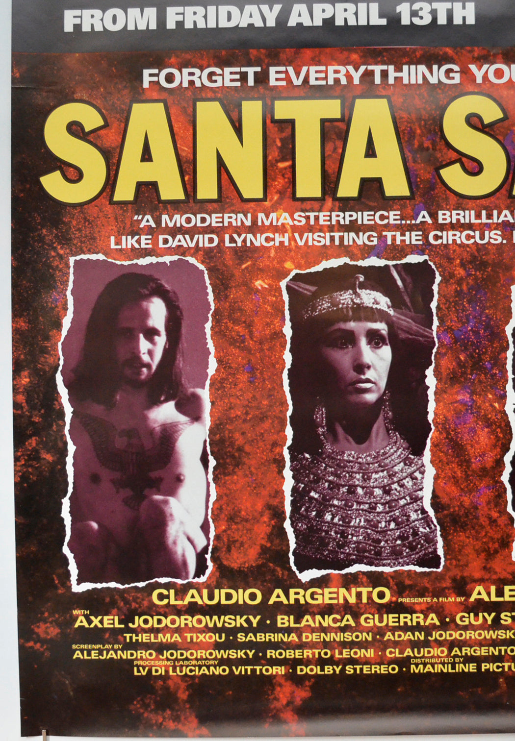 SANTA SANGRE (Bottom Left) Cinema 4 Sheet Movie Poster 