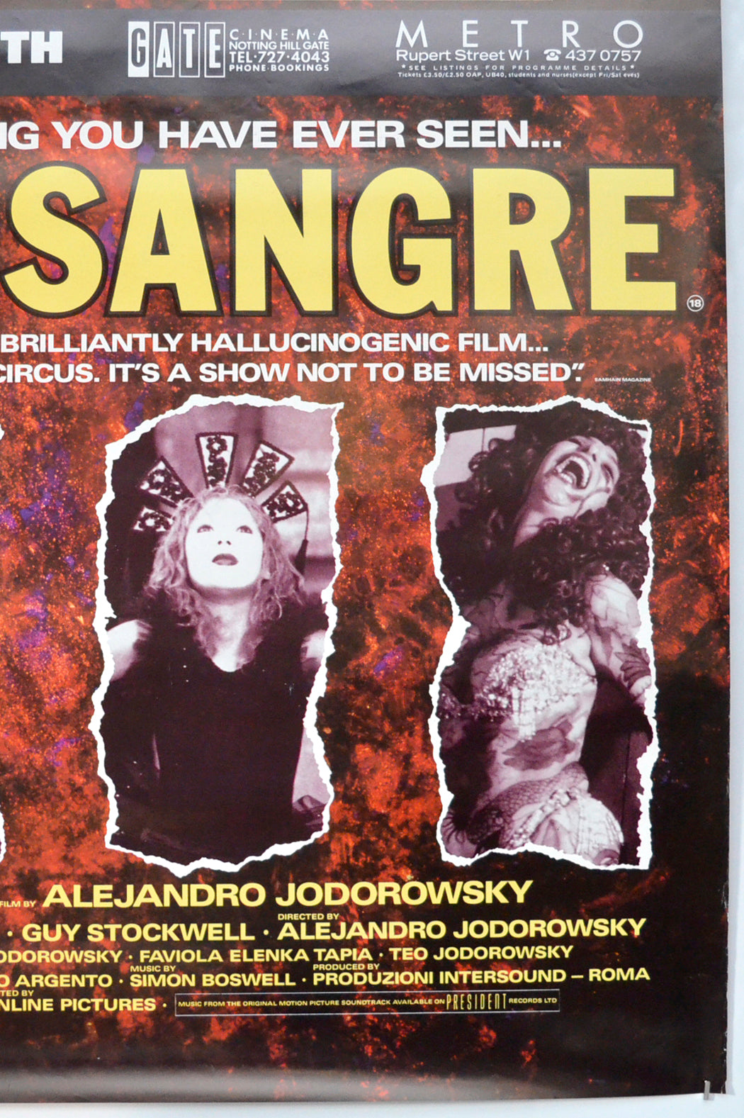 SANTA SANGRE (Bottom Right) Cinema 4 Sheet Movie Poster 