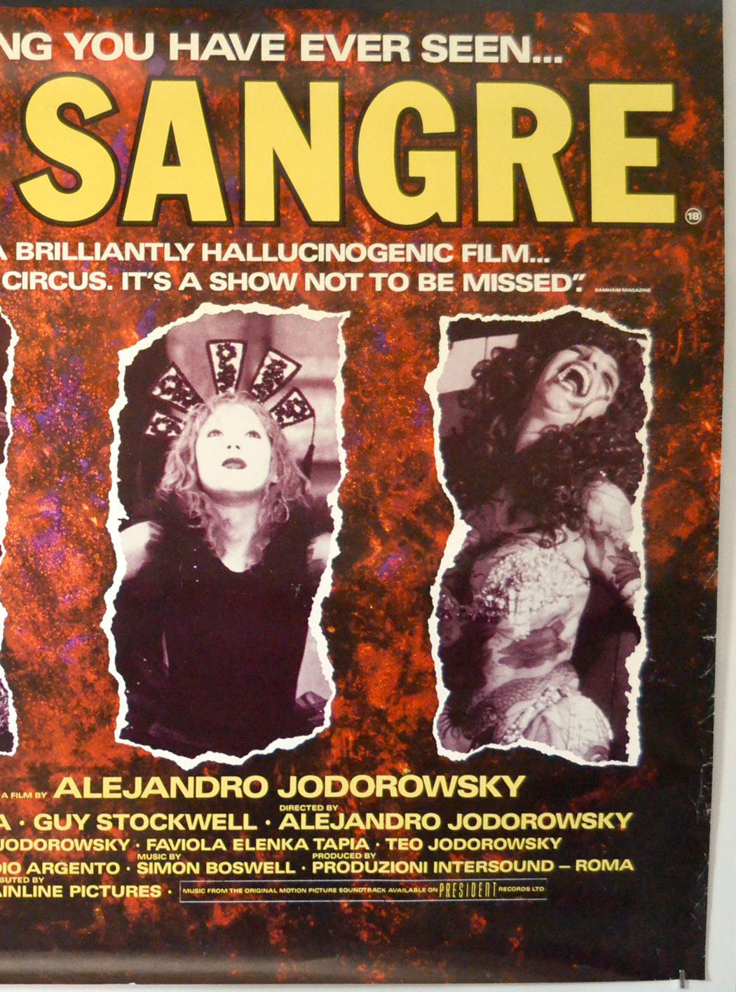 SANTA SANGRE (Bottom Right) Cinema 4 Sheet Movie Poster 