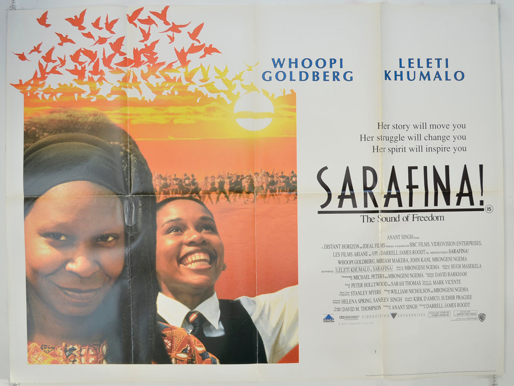 Sarafina !   Original Quad Poster - Film Poster - Movie Poster 