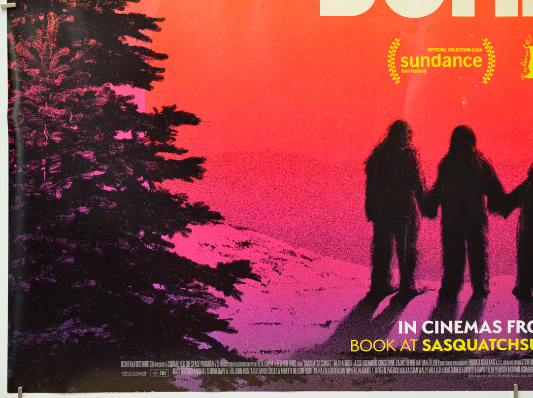 Sasquatch Sunset (Bottom Left) Cinema Quad Movie Poster 