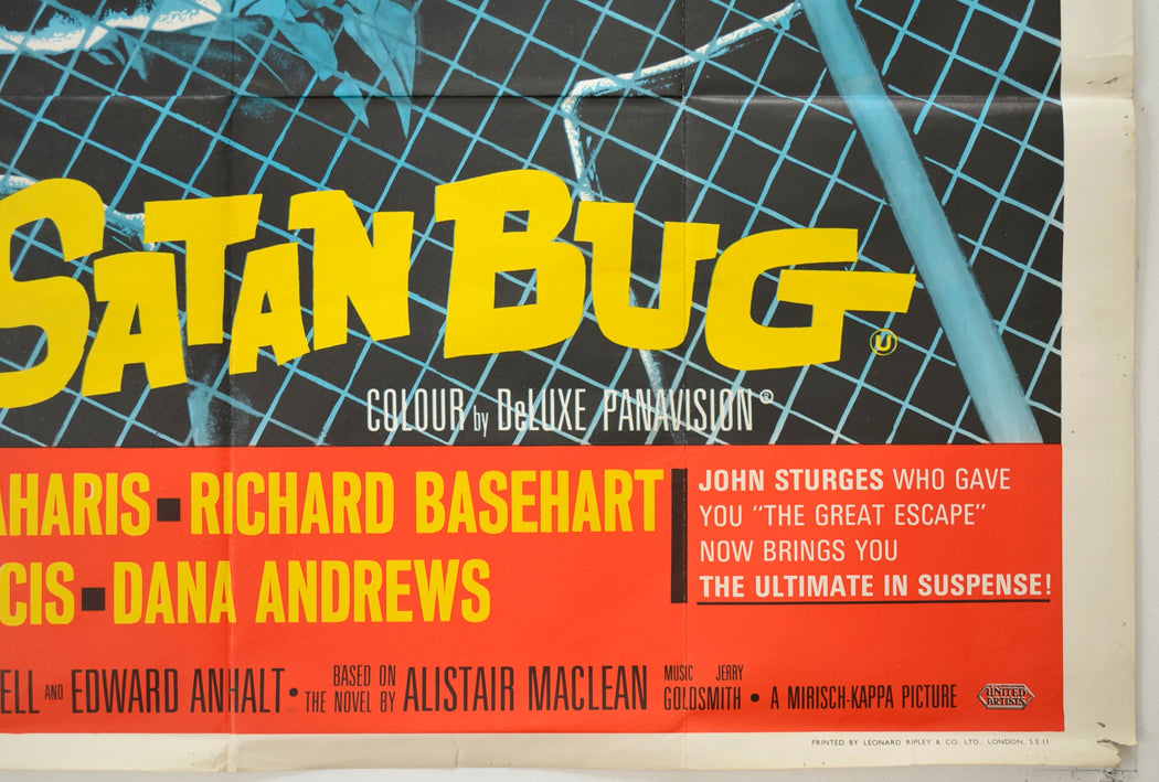 THE SATAN BUG (Bottom Right) Cinema Quad Movie Poster 