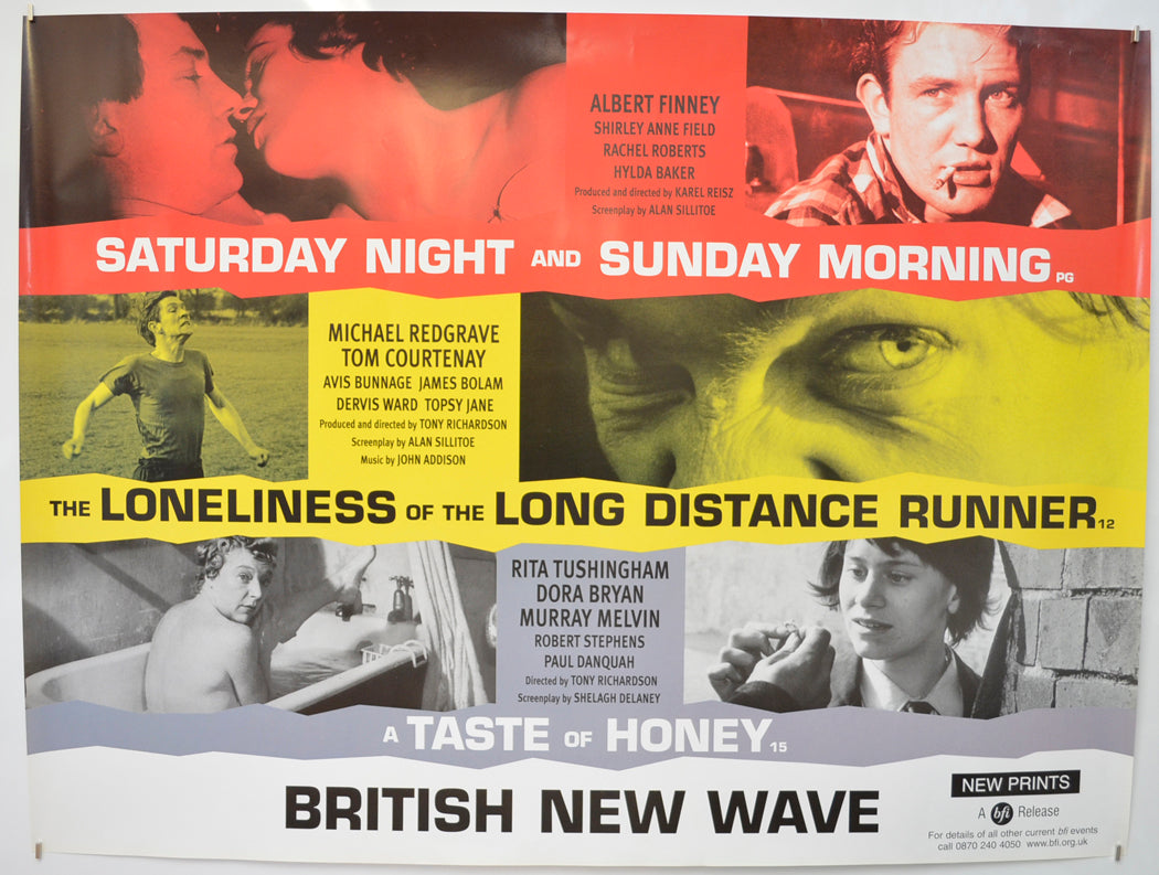 Saturday Night and Sunday Morning  (2002 BFI re-release poster)   Original Quad Poster - Film Poster - Movie Poster