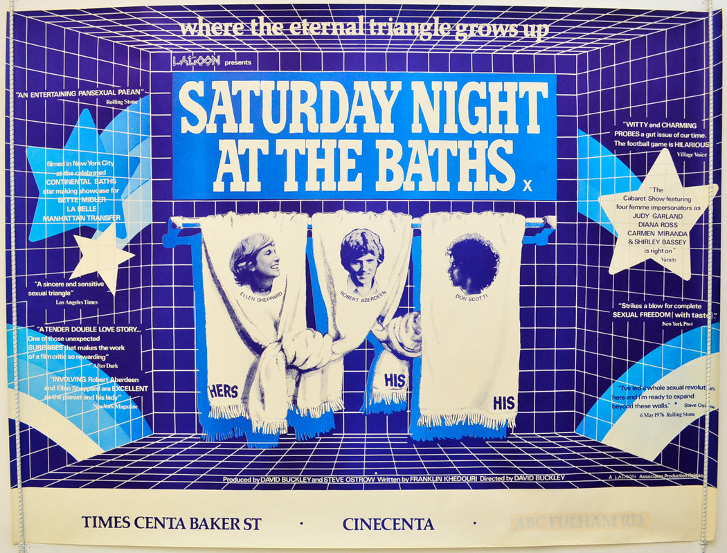 Saturday Night At The Baths Original Quad Poster - Film Poster - Movie Poster  