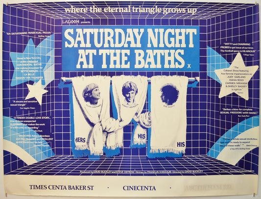 Saturday Night At The Baths Original Quad Poster - Film Poster - Movie Poster  