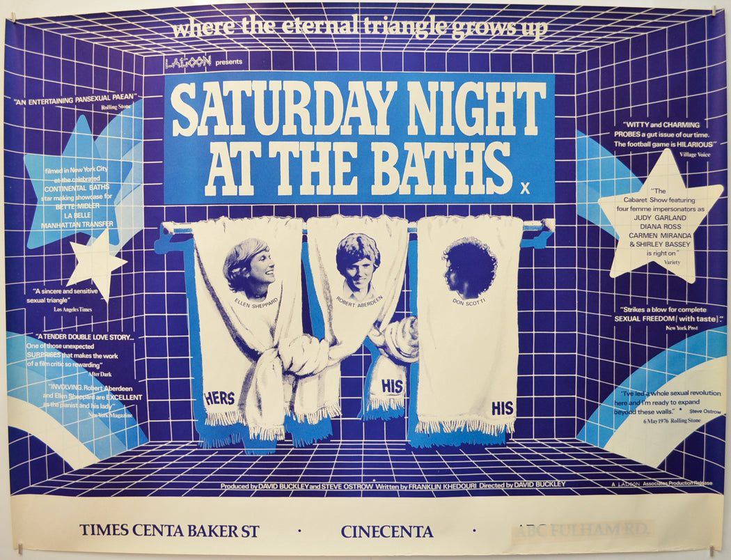 Saturday Night At The Baths Original Quad Poster - Film Poster - Movie Poster  