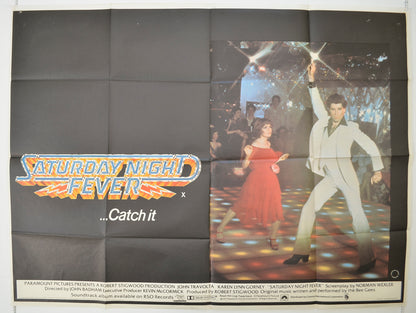 Saturday Night Fever   Original Quad Poster - Film Poster - Movie Poster 