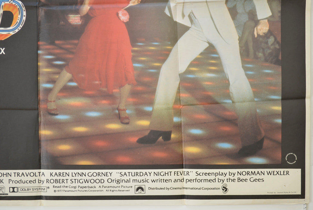 SATURDAY NIGHT FEVER (Bottom Right) Cinema Quad Movie Poster 