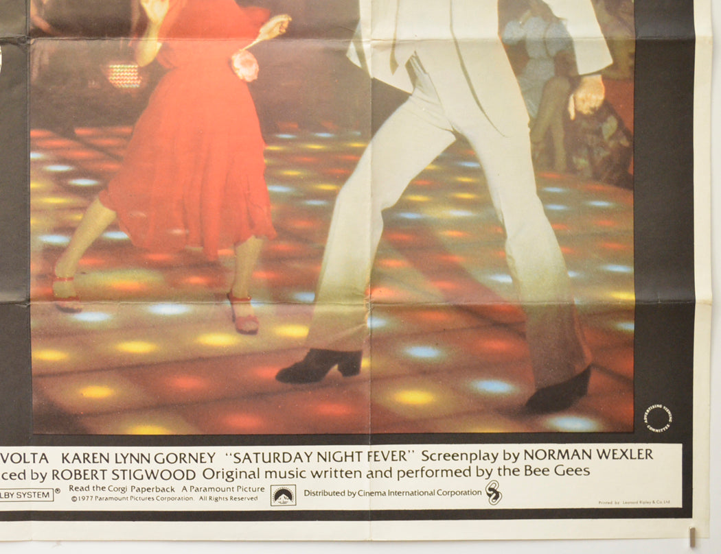 SATURDAY NIGHT FEVER (Bottom Right) Cinema Quad Movie Poster 