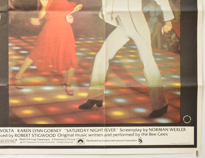 SATURDAY NIGHT FEVER (Bottom Right) Cinema Quad Movie Poster 