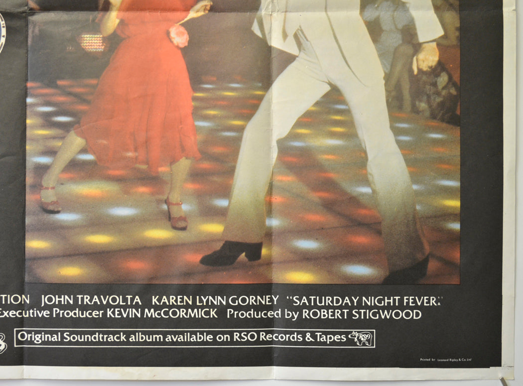 SATURDAY NIGHT FEVER (Bottom Right) Cinema Quad Movie Poster 