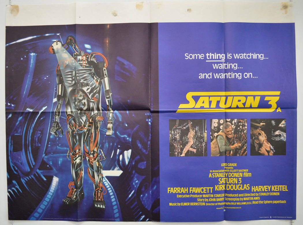 Saturn 3  Original British Quad Poster - Film Poster - Movie Poster 