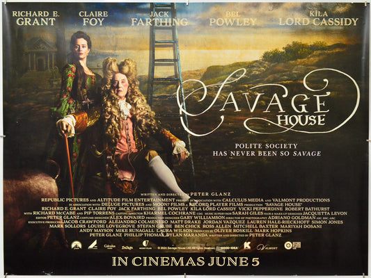Savage House - Original Quad Poster - Film Poster - Movie Poster