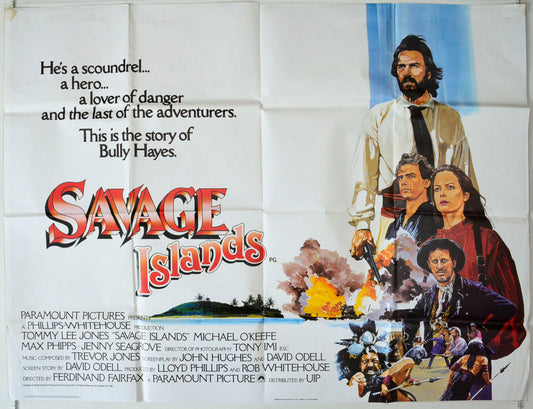 Savage Islands  (a.k.a. Nate and Hayes)   Original British Quad Poster - Movie Poster