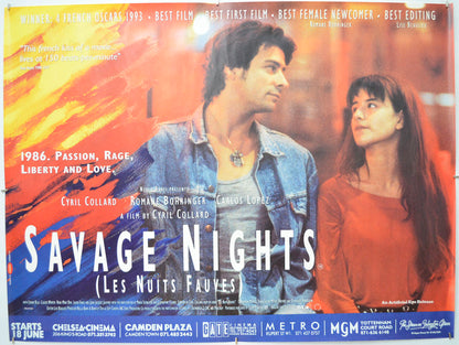 Savage Nights (a.k.a Les nuits fauves) Original Quad Poster - Film Poster - Movie Poster