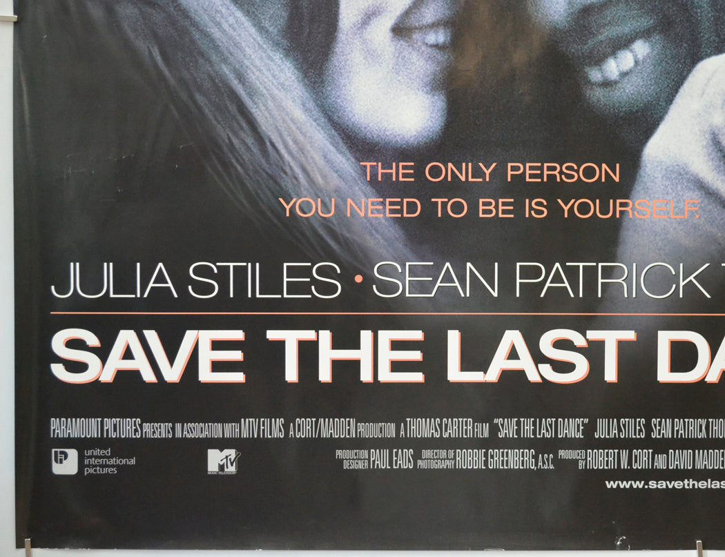 SAVE THE LAST DANCE (Bottom Left) Cinema Quad Movie Poster 