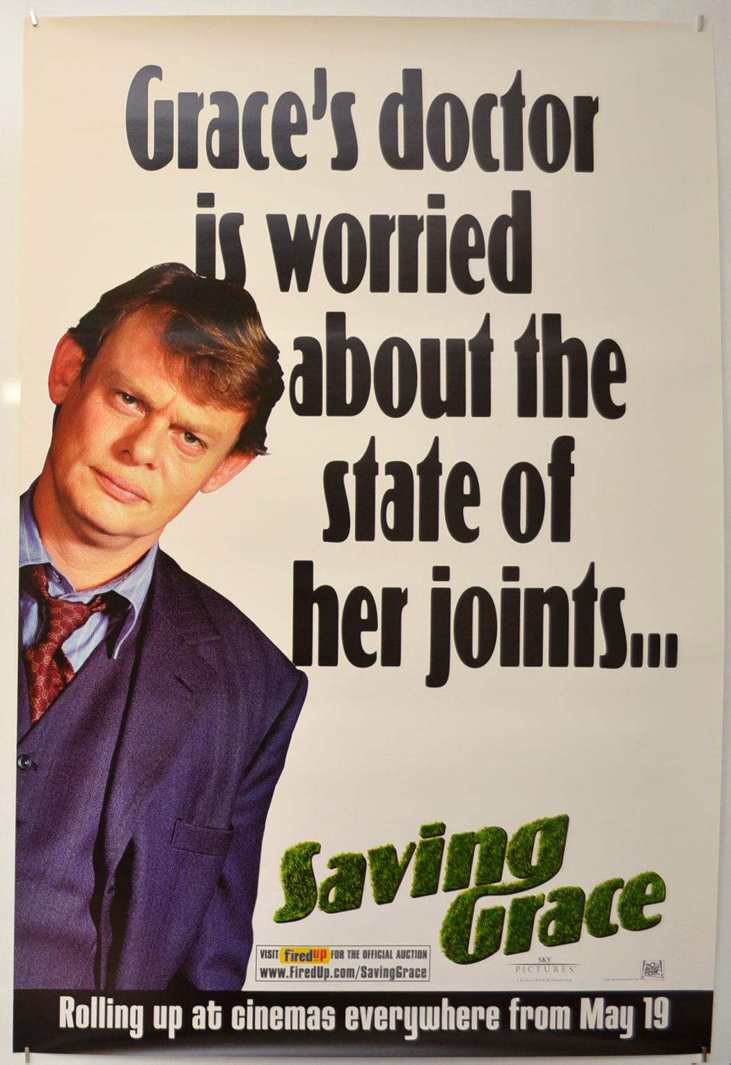 Saving Grace  (Clunes Teaser / Advance Version) Original One Sheet Poster - Film Poster - Movie Poster  