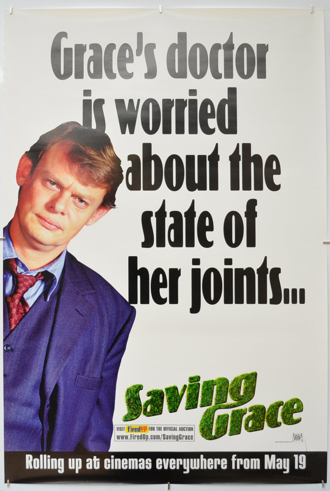 Saving Grace (Martin Clunes Teaser / Advance Version)  Original One Sheet Poster - Film Poster - Movie Poster