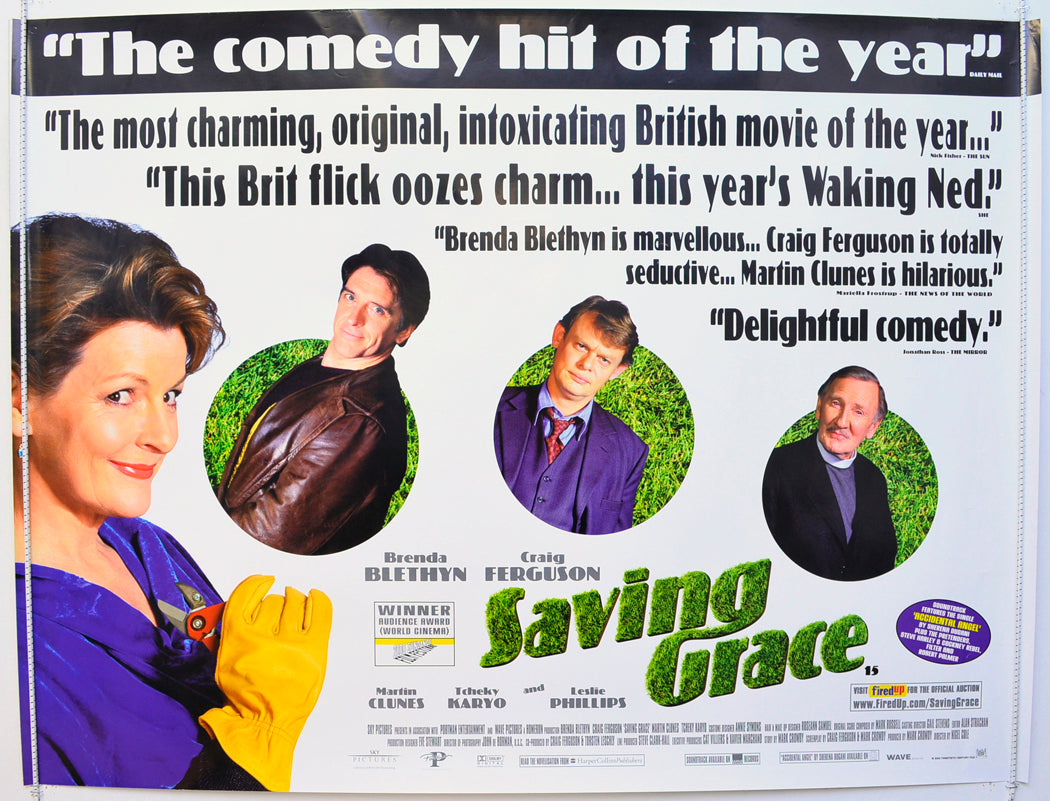 Saving Grace  Original British Quad Poster - Film Poster - Movie Poster 