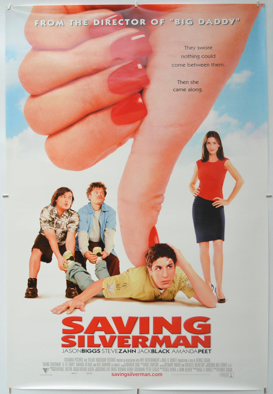 Saving Silverman   Original One Sheet Poster - Film Poster - Movie Poster