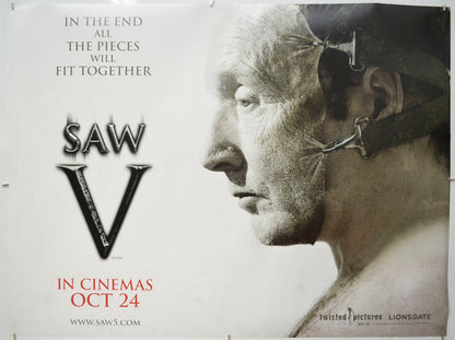 Saw V (Teaser / Advance Version) Original Quad Poster - Film Poster - Movie Poster